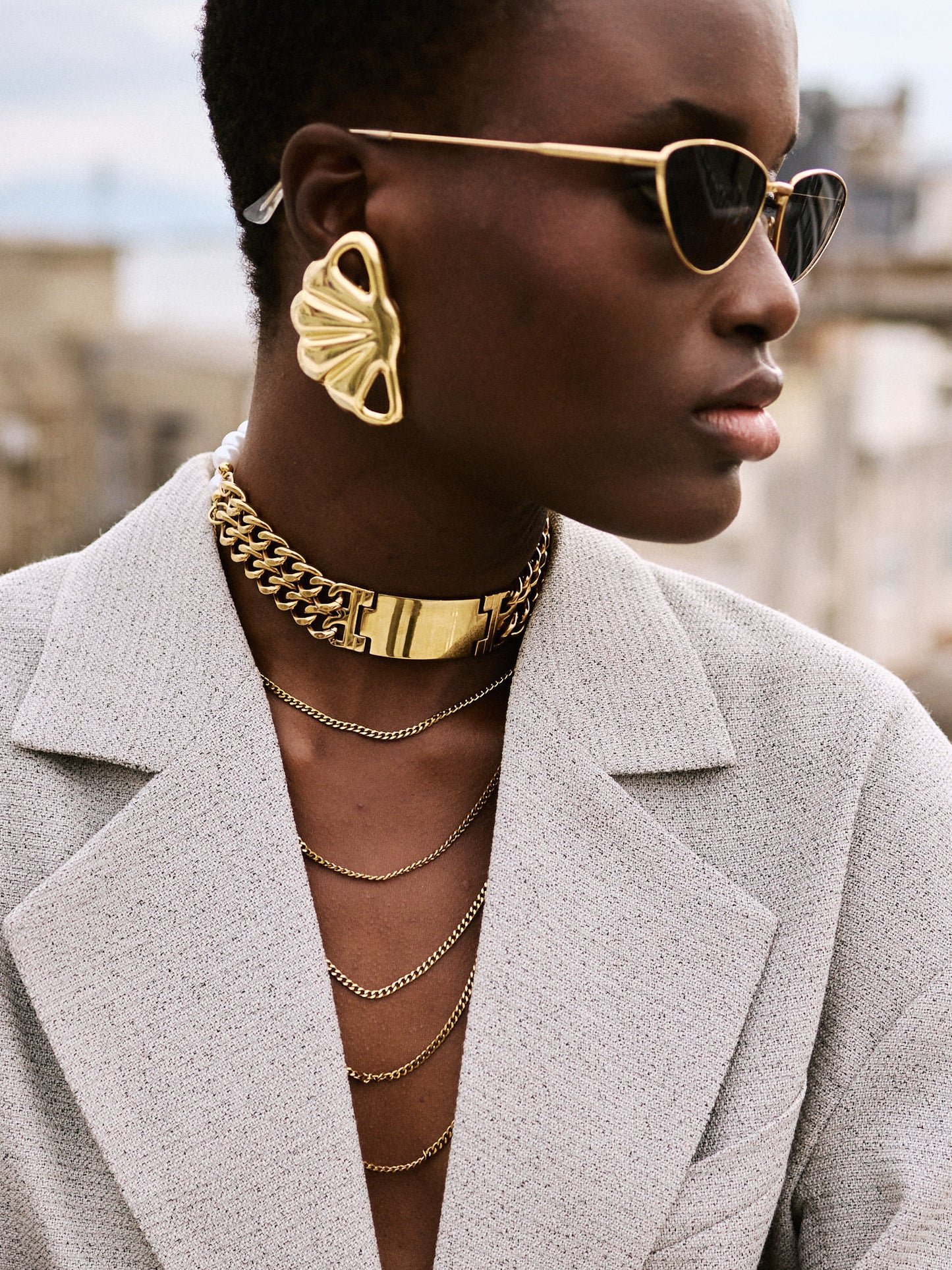 Blaze ogrlica zlatna