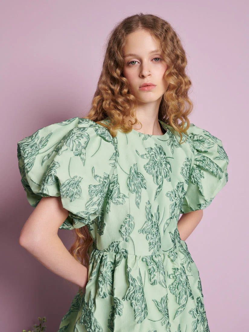 Clover Jacquard mini haljina