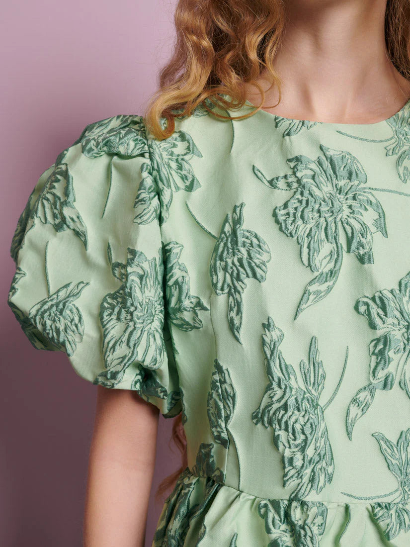 Clover Jacquard mini haljina