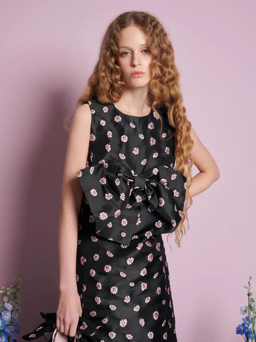 Rose Bells Jacquard midi haljina