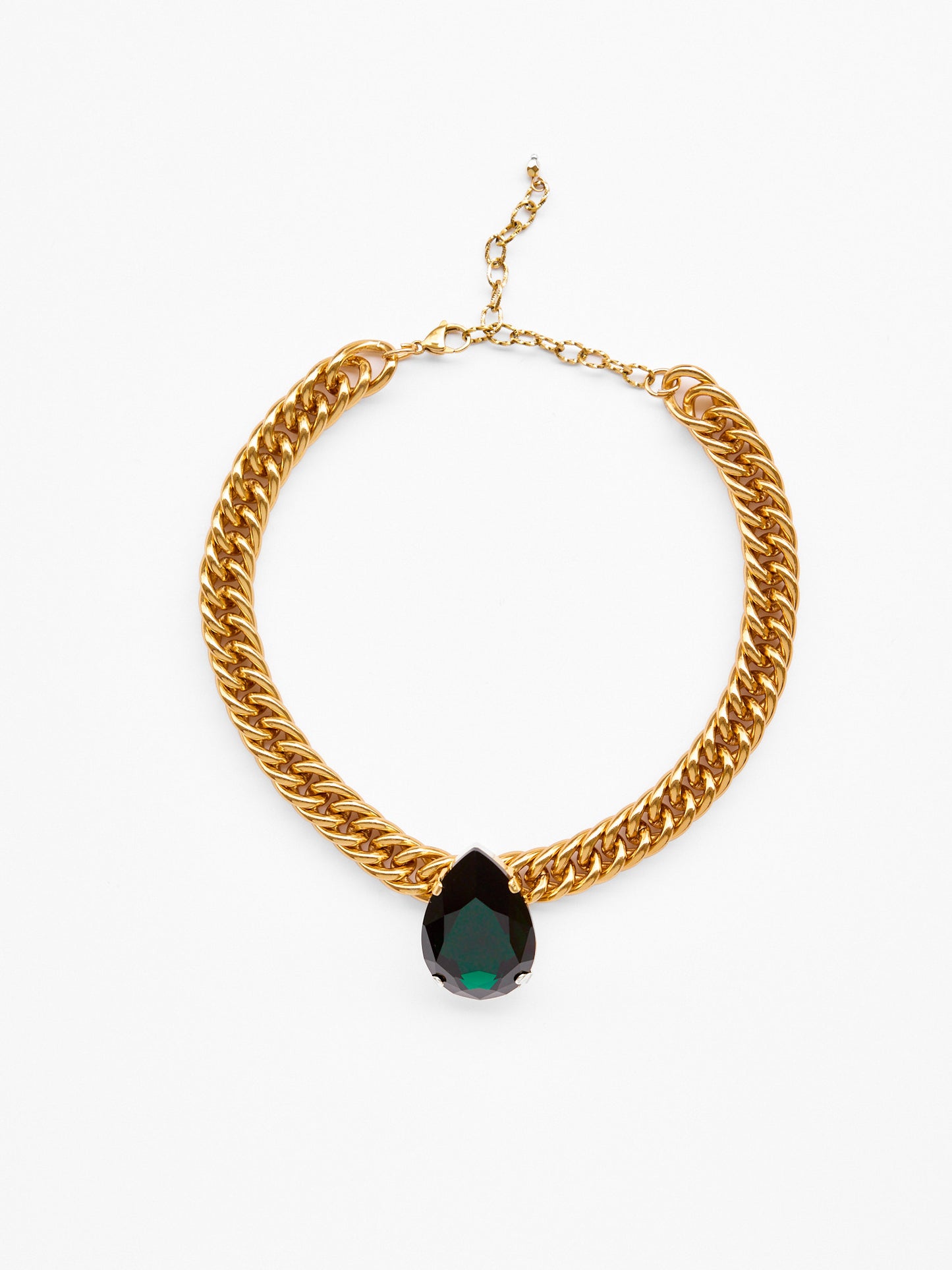 Twinkle ogrlica smaragdno zelena