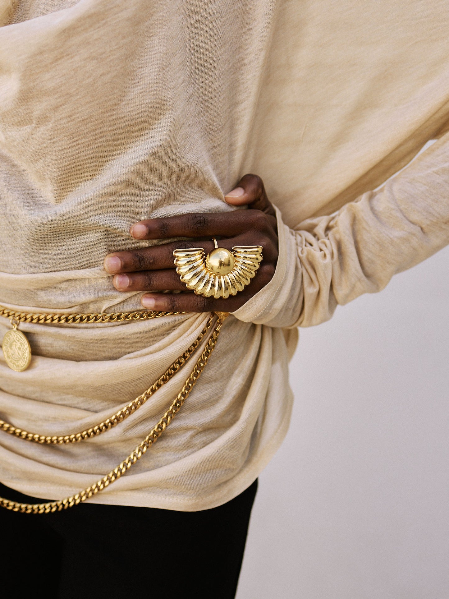 Selini prsten zlatna