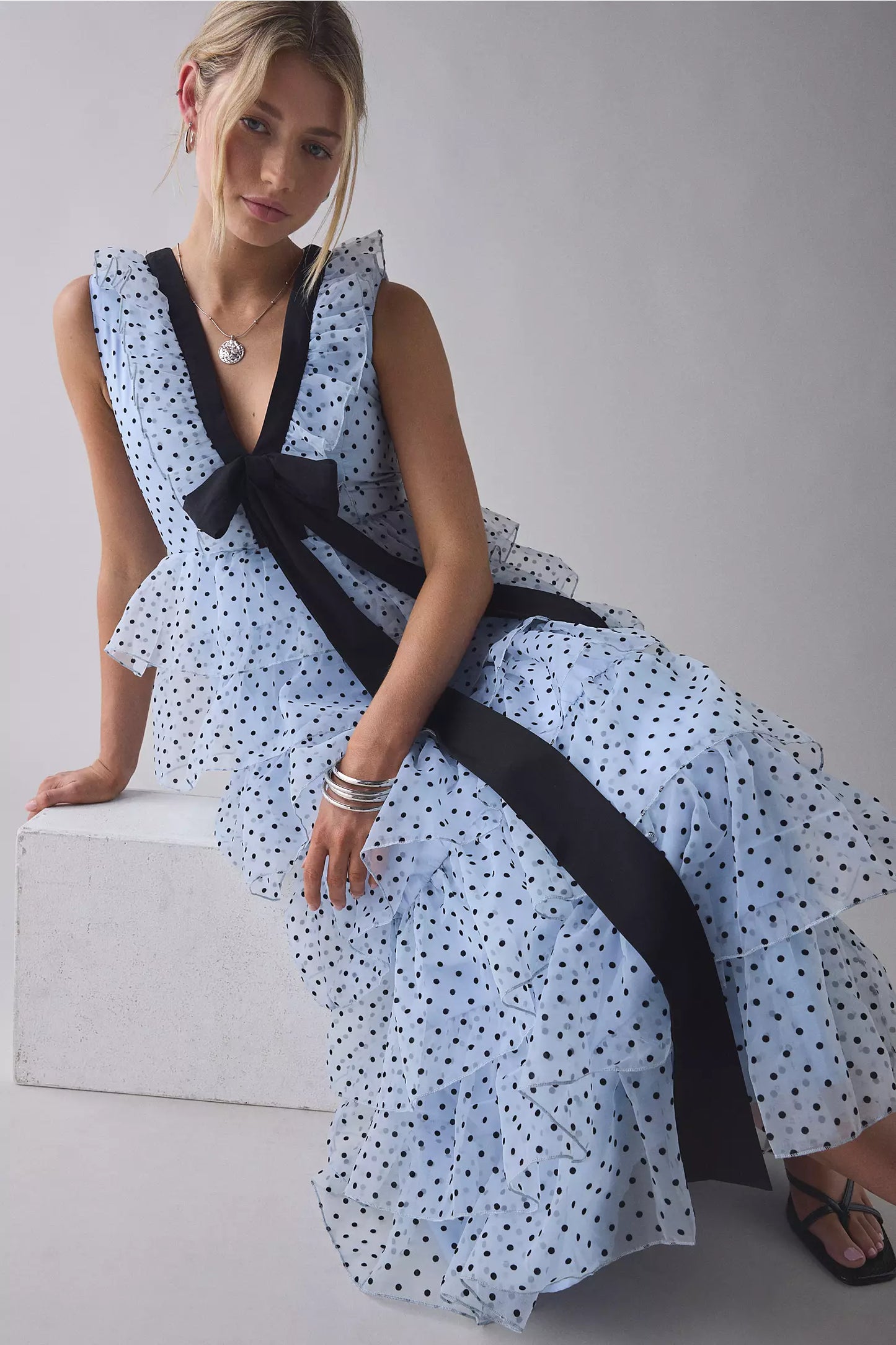Haven Ruffle maxi haljina
