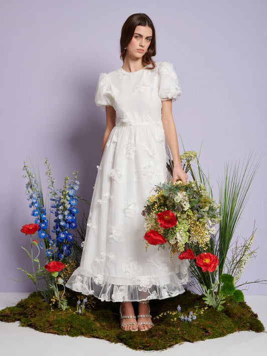 Jasmine Embroidered maxi haljina