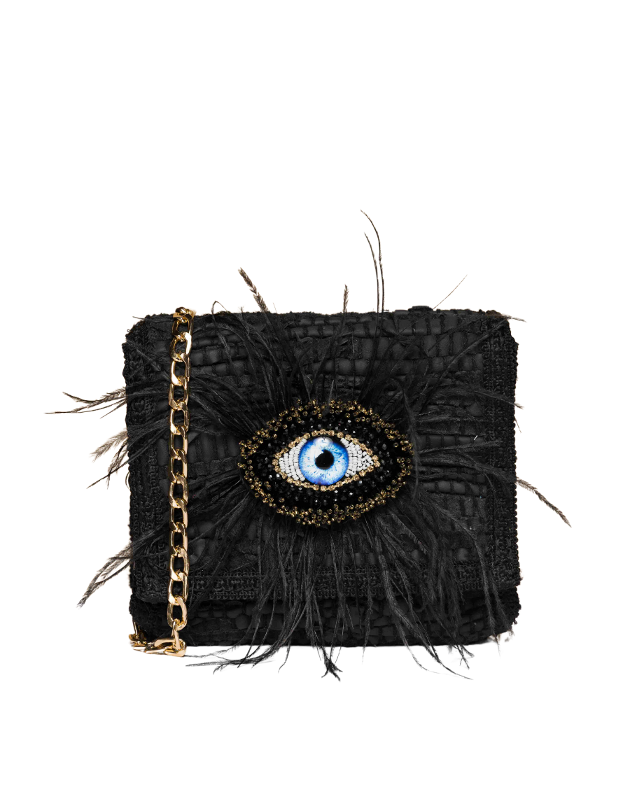 Sorena Feather Kilim Black