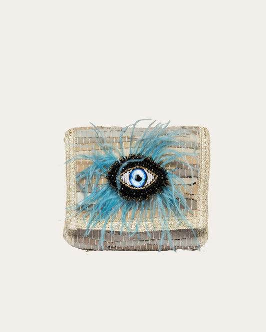 Tašna Sorena Feather Kilim Blue