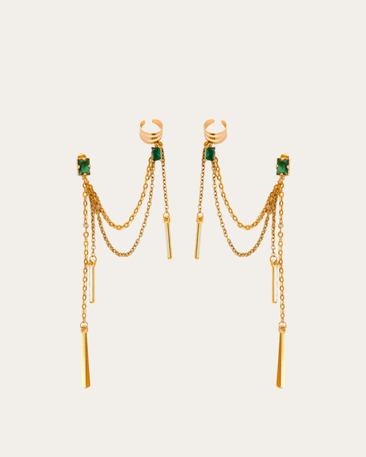 Eris smaragdne minđuše